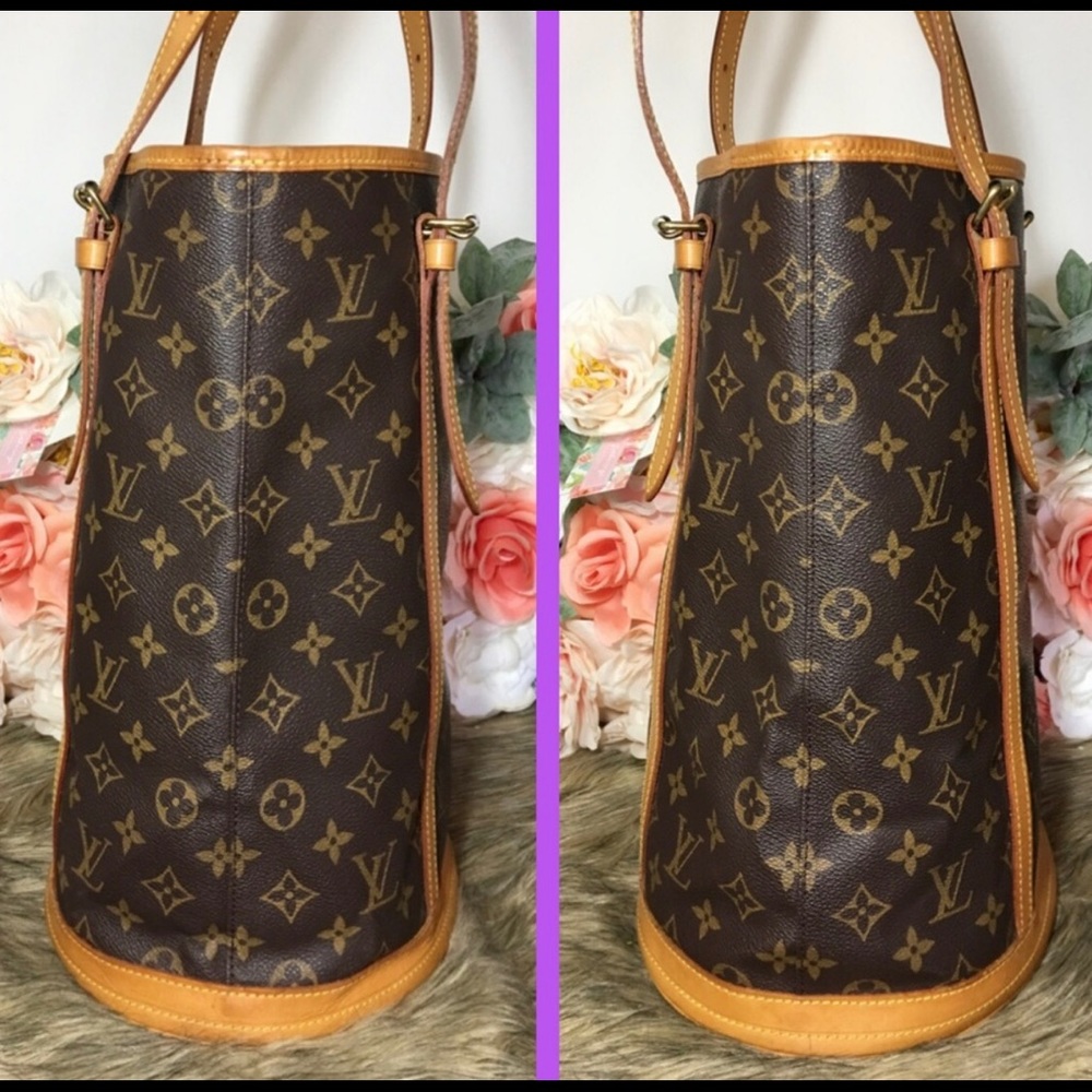 AUTHENTIC LOUIS VUITTON BAG BUCKET GM MONOGRAM TOTE 🌸🏆 - Picture 3 of 9